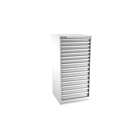 Champion Tool Storage Modular Drawer Cabinet, 15 Drawer, Light Gray, Steel, 28 in W x 28-1/2 in D x 59-1/2 in H S27001501ILCFTB-LG
